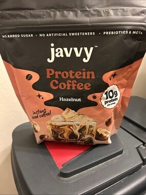 Javvy Hazelnut Protein Coffee - Creamy Brown Instant Blend